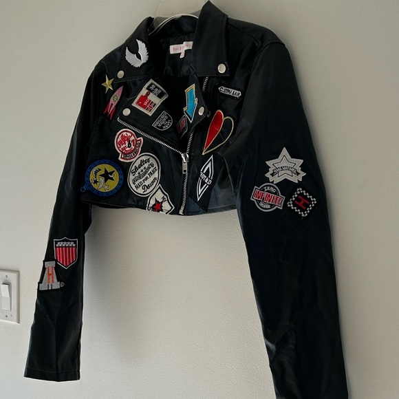 Hot & Delicious Black jacket with Colorful Patches - Picture 2 of 15